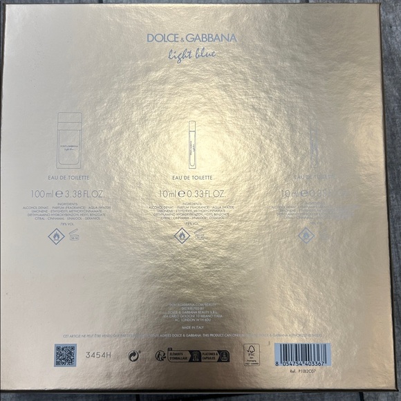 Dolce & Gabbana Light Blue Beauty Set 2 Piece With Box - NWT - Picture 4 of 4